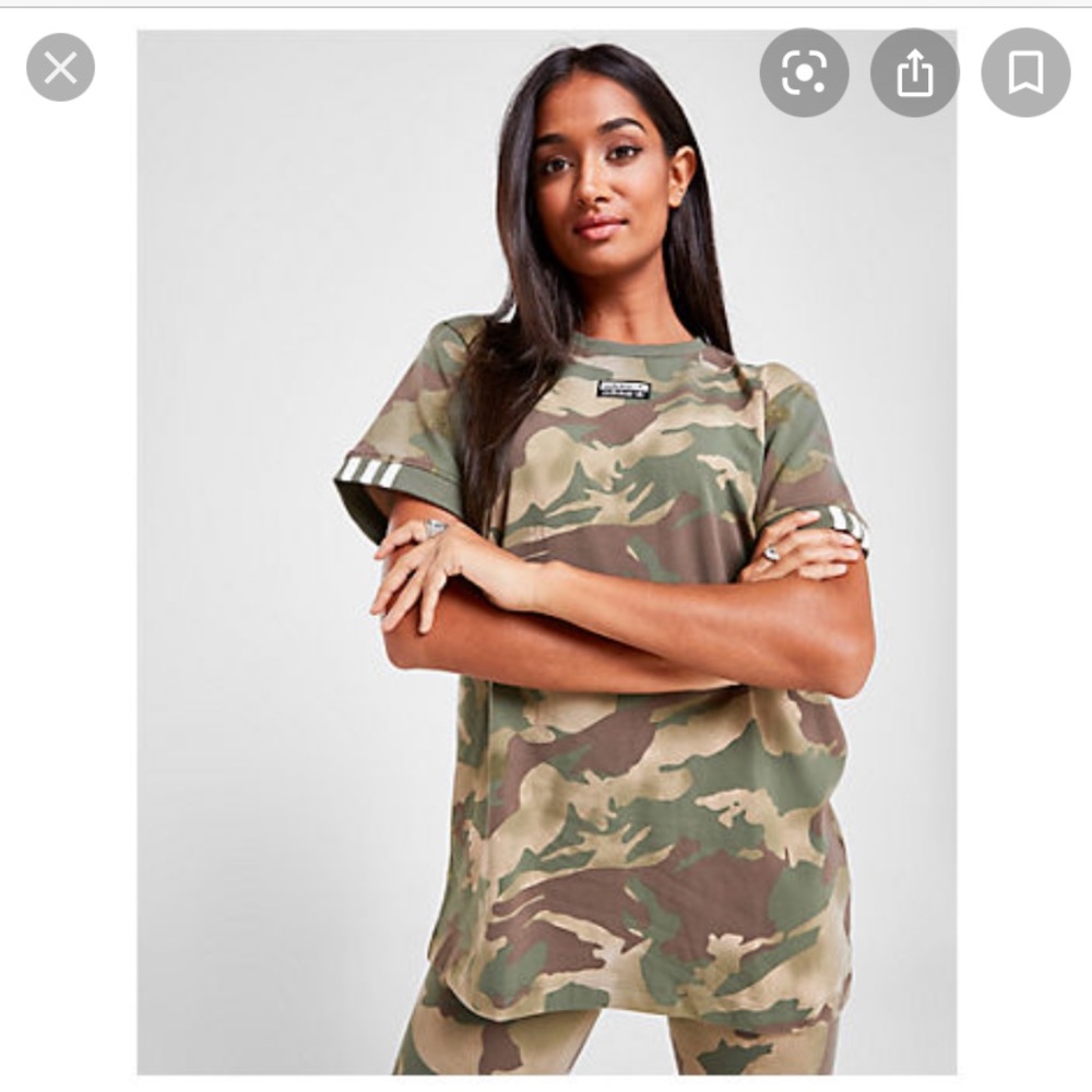Adidas all over print Camo tee.